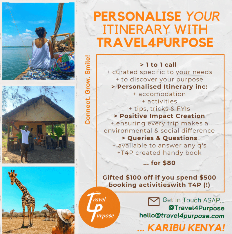 Personalised your Itinerary with Travel4Purpose